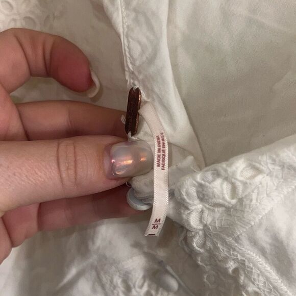 ✨FREE PEOPLE Vanda Cotton Mini Sz Medium Dress✨ - Picture 8 of 13